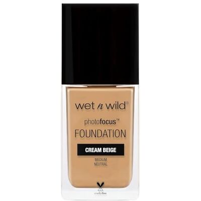 Wet n Wild Photo Focus Foundation Matte, Flytande Foundation med Hög Täckning för en Lystergivande och Matt Finish, Byggbar Täckning från Medium till Full, i Nyansen Cream Beige Wet n Wild Photo Focus Foundation Matte, Flytande Foundation med Hög Täckning för en Lystergivande och Matt Finish, Byggbar Täckning från Medium till Full, i Nyansen Cream Beige
