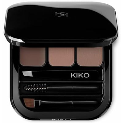 Kiko Milano Eyebrow Expert Palette Shade 02 Brown Brow Palette Powder & Wax Shaping Defining Applicator Kiko Milano Eyebrow Expert Palette Shade 02 Brown Brow Palette Powder & Wax Shaping Defining Applicator
