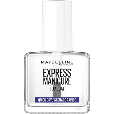 MAYBELLINE New York nagellack, express manikure snabbtorkande överlack, snabbtorkande topplack, transparent, 12 ml MAYBELLINE New York nagellack, express manikure snabbtorkande överlack, snabbtorkande topplack, transparent, 12 ml