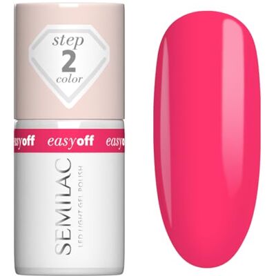 Semilac EASY OFF LED LIGHT Nagellack L25 neonrosa 7 ml – intensiv neonrosa, sommarfärg, håller i upp till 12 dagar, lätt att ta bort utan filer Semilac EASY OFF LED LIGHT Nagellack L25 neonrosa 7 ml – intensiv neonrosa, sommarfärg, håller i upp till 12 dagar, lätt att ta bort utan filer
