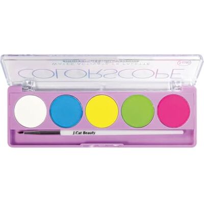 J.CAT BEAUTY Jcat Beauty Professional Colorscope Water Aktivera FX Palett Eyeliner Med Borste + Dragkedja Gratis Färg J.CAT BEAUTY Jcat Beauty Professional Colorscope Water Aktivera FX Palett Eyeliner Med Borste + Dragkedja Gratis Färg