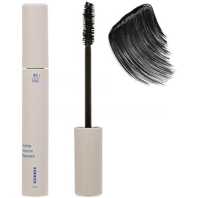 Korres Drama volym Mascara Black 01, volymgivande mascara med vulkanmineraler, vitaminer och peptidkomplex, dramatisk finish, vegansk formel, svart, 10 ml Korres Drama volym Mascara Black 01, volymgivande mascara med vulkanmineraler, vitaminer och peptidkomplex, dramatisk finish, vegansk formel, svart, 10 ml