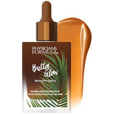 Physicians Formula Butter Glow Bronzing Serum, Närande Hudvård Bronzing Drops för en Strålande Solkysst Färg, Berikad med en Blandning av Murumuru, Cupuaçu och Tucuma Smör, Solkysst Glöd Physicians Formula Butter Glow Bronzing Serum, Närande Hudvård Bronzing Drops för en Strålande Solkysst Färg, Berikad med en Blandning av Murumuru, Cupuaçu och Tucuma Smör, Solkysst Glöd