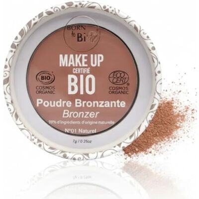 Born to Bio Organisk brun- och solpuder - Naturlig finish 7g Born to Bio Organisk brun- och solpuder - Naturlig finish 7g