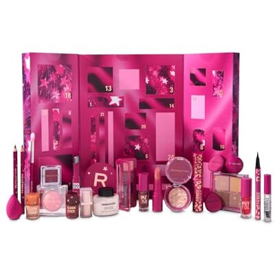 Revolution Beauty London Revolution Makeup Advent Calendar 2025, 24 skönhets-måste-haves, presentset med läppglans, highlighter, blush, penslar & mascara, vegansk och djurförsöksfri Revolution Beauty London Revolution Makeup Advent Calendar 2025, 24 skönhets-måste-haves, presentset med läppglans, highlighter, blush, penslar & mascara, vegansk och djurförsöksfri