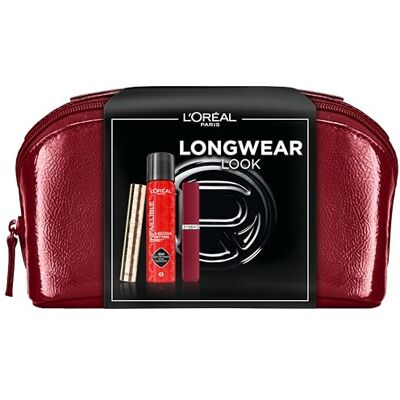 L'Oreal Paris L'Oréal Paris långwear look presentset: Panorama Mascara, infaillable matta motstånd, 3-sekunders inställning gödsel och lyxig skönhetsväska, för strålande skönhet och långkläder, 4 delar L'Oreal Paris L'Oréal Paris långwear look presentset: Panorama Mascara, infaillable matta motstånd, 3-sekunders inställning gödsel och lyxig skönhetsväska, för strålande skönhet och långkläder, 4 delar