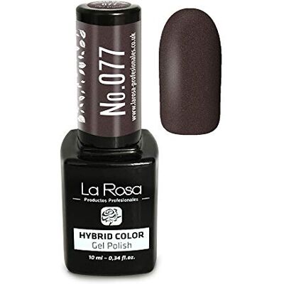 La Rosa UV LED hybridfärg gel nagellack, 10 ml nummer 077 – kakaobrun La Rosa UV LED hybridfärg gel nagellack, 10 ml nummer 077 – kakaobrun