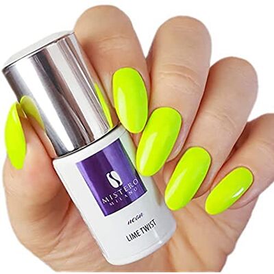 MISTERO MILANO nagellack UV Neon – LED-nagellack – UV-nagellack – nagelpolish – hybrid neon nagellack – 7 ml Lime Twist MISTERO MILANO nagellack UV Neon – LED-nagellack – UV-nagellack – nagelpolish – hybrid neon nagellack – 7 ml Lime Twist