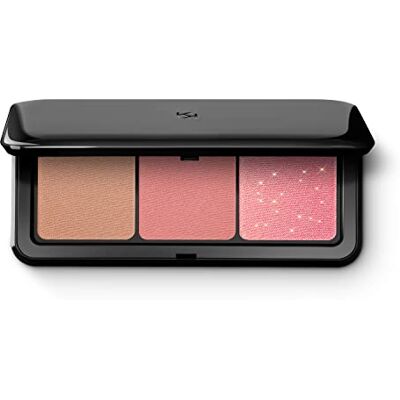 Kiko Milano Multi Finish Trio Blush & Bronzer Palette 02 ansiktspalett med 1 bronzer och 2 blush i matt och metallisk finish Kiko Milano Multi Finish Trio Blush & Bronzer Palette 02 ansiktspalett med 1 bronzer och 2 blush i matt och metallisk finish