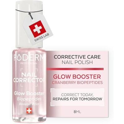 PODERM Corrector & Perfector Care Nagellack Blixtförstärkare 8 ml återupplivar den naturliga daggnyansen och förbättrar glansen för tråkiga naglar utvecklad av en podolog i Schweiz PODERM Corrector & Perfector Care Nagellack Blixtförstärkare 8 ml återupplivar den naturliga daggnyansen och förbättrar glansen för tråkiga naglar utvecklad av en podolog i Schweiz
