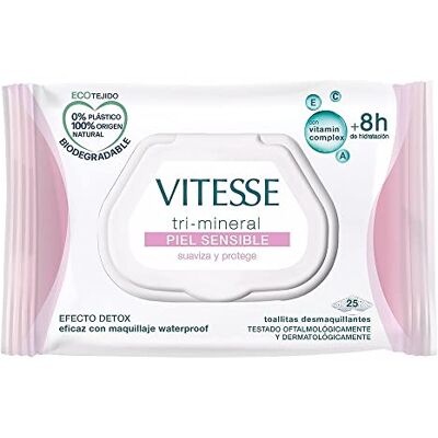 Vitesse Mineral Känslig hud Känslig Skin Makeup Remover Torkar (25 enheter) Vitesse Mineral Känslig hud Känslig Skin Makeup Remover Torkar (25 enheter)