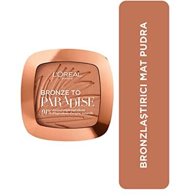 L'Oreal Paris L'Oréal Paris L'Oréal Paris brons till paradis 02 Baby one more tan, pulverbrons för en naturlig brons-look med skimrande partiklar L'Oreal Paris L'Oréal Paris L'Oréal Paris brons till paradis 02 Baby one more tan, pulverbrons för en naturlig brons-look med skimrande partiklar