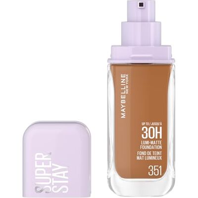 MAYBELLINE New York Långvarig flytande foundation ultrabeständig ljus matt finish berikad med aminosyror alla hudtyper Superstay 30H Lumi-Matte nyans: 351-35 ml MAYBELLINE New York Långvarig flytande foundation ultrabeständig ljus matt finish berikad med aminosyror alla hudtyper Superstay 30H Lumi-Matte nyans: 351-35 ml
