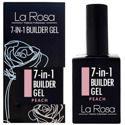 La Rosa LaRosa 7-i-1 BYGGGEL i Flaska – Stärkande UV Builder Gel 15 ml för Nagelförlängning, Långvarig Bas-/Topplack PERSIKA La Rosa LaRosa 7-i-1 BYGGGEL i Flaska – Stärkande UV Builder Gel 15 ml för Nagelförlängning, Långvarig Bas-/Topplack PERSIKA