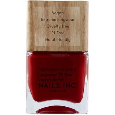 Nails Inc – SWEAR BY SALUTATION Plant Power veganskt nagellack – 73% plantbas, 100% vegansk och djurförsöksfri – perfekt manikyr, mörkröd – för miljömedveten nagelkonst Nails Inc – SWEAR BY SALUTATION Plant Power veganskt nagellack – 73% plantbas, 100% vegansk och djurförsöksfri – perfekt manikyr, mörkröd – för miljömedveten nagelkonst