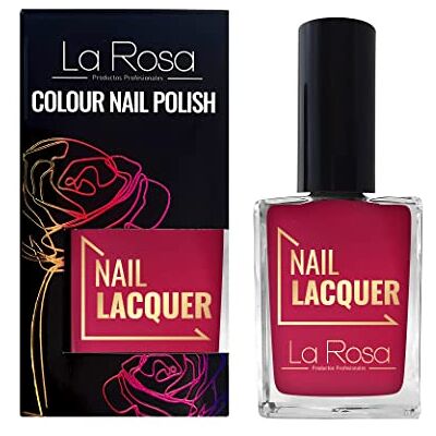 La Rosa LaRosa Nagellack Energisk färg med rätt täckning Hållbar formel Bra konsistens Enkel applicering med välformad borste Hallon 15 ml La Rosa LaRosa Nagellack Energisk färg med rätt täckning Hållbar formel Bra konsistens Enkel applicering med välformad borste Hallon 15 ml