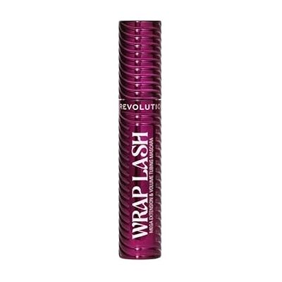 Revolution Beauty London Revolution, mascara tubing wrap lash, anti-burr och vattenbeständig för längd och volym, vegansk och otestad på djur, vinröd, 8,5 ml Revolution Beauty London Revolution, mascara tubing wrap lash, anti-burr och vattenbeständig för längd och volym, vegansk och otestad på djur, vinröd, 8,5 ml