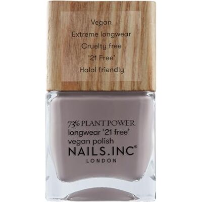 Nails Inc – WHAT'S YOUR SPIRITUALITY Plant Power veganskt nagellack – 73% plantbased, 100% vegansk och djurförsöksfri – perfekt manikyr, elegant grå – för miljömedveten nagelkonst Nails Inc – WHAT'S YOUR SPIRITUALITY Plant Power veganskt nagellack – 73% plantbased, 100% vegansk och djurförsöksfri – perfekt manikyr, elegant grå – för miljömedveten nagelkonst