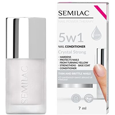 Semilac nagelbalsam 5-i-1 kristallstark 7 ml Semilac nagelbalsam 5-i-1 kristallstark 7 ml
