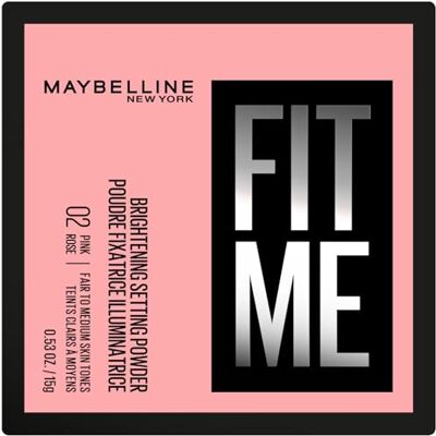 MAYBELLINE New York Face Fit Me Loose Powder, 02 rosa MAYBELLINE New York Face Fit Me Loose Powder, 02 rosa