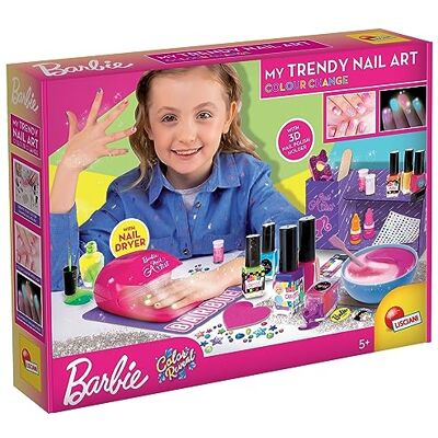Liscianigiochi Lisciani – Barbie – nagelkonst – färgförändring – kreativt spel – glitter och glitter – nagellack som ändrar färg i solljus och lyser i mörkret – för flickor från 5 år Liscianigiochi Lisciani – Barbie – nagelkonst – färgförändring – kreativt spel – glitter och glitter – nagellack som ändrar färg i solljus och lyser i mörkret – för flickor från 5 år