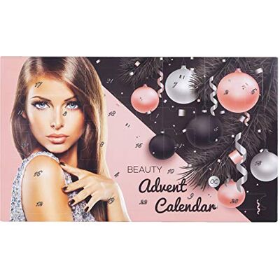 accentra Adventskalenderskönhet med 24 smink- & kosmetiska produkter sminkadventskalenderkvinnor med läppstift, ögonfransar, nagellack, ögonskugga, applikatorer och mycket mer. Julkalender Skönhet accentra Adventskalenderskönhet med 24 smink- & kosmetiska produkter sminkadventskalenderkvinnor med läppstift, ögonfransar, nagellack, ögonskugga, applikatorer och mycket mer. Julkalender Skönhet