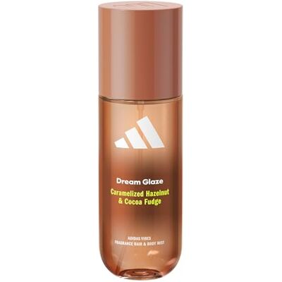 adidas Vibes Dream Glaze Dimma med doft av hår och kropp, för kvinnor, stimulerande, karamelliserad hasselnöt och krämig kakao, för alla tillfällen, 150 ml adidas Vibes Dream Glaze Dimma med doft av hår och kropp, för kvinnor, stimulerande, karamelliserad hasselnöt och krämig kakao, för alla tillfällen, 150 ml