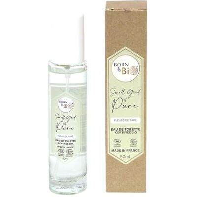 BORN TO BIO Eau de toilette certifierad ekologisk tiarea blommor 50 ml BORN TO BIO Eau de toilette certifierad ekologisk tiarea blommor 50 ml