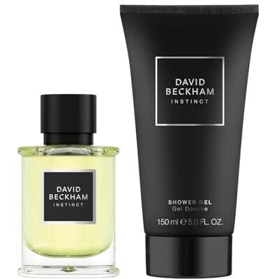Beckham David , Presentlåda för honom instinkt med Eau de Parfum och duschskum, fängslande, oåterkallelig doft fougère granulat, 50 ml & 150 ml Beckham David , Presentlåda för honom instinkt med Eau de Parfum och duschskum, fängslande, oåterkallelig doft fougère granulat, 50 ml & 150 ml