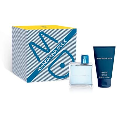 MANDARINA DUCK FRAGRANCES For Him Eau de Toilette, presentbox för män, inkluderar för Him Eau de Toilette 100 ml och kroppskräm 100 ml, fougère marine olfaktorisk familj MANDARINA DUCK FRAGRANCES For Him Eau de Toilette, presentbox för män, inkluderar för Him Eau de Toilette 100 ml och kroppskräm 100 ml, fougère marine olfaktorisk familj