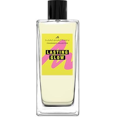 Manhattan Lasting Glow Eau de Parfum, fruktig bärnstensdoft för kvinnor med citron, apelsinblomma och vanilj, 100 ml Manhattan Lasting Glow Eau de Parfum, fruktig bärnstensdoft för kvinnor med citron, apelsinblomma och vanilj, 100 ml