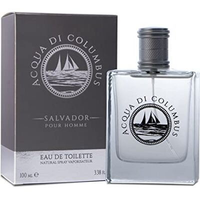 DIAMOND INTERNATIONAL Acqua di Colombus Salvador Eau de Toilette Men's Fragrance Colombus Water, Citrus and Spice Notes, Made in Italy, 100 ml DIAMOND INTERNATIONAL Acqua di Colombus Salvador Eau de Toilette Men's Fragrance Colombus Water, Citrus and Spice Notes, Made in Italy, 100 ml
