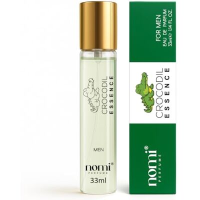 NOMI PERFUME för män, 33 ml, CROCODIL ESSENCE Eau de Parfum med 20% doftoljor, aromatisk intensitet och träigt djup, långvarig doft NOMI PERFUME för män, 33 ml, CROCODIL ESSENCE Eau de Parfum med 20% doftoljor, aromatisk intensitet och träigt djup, långvarig doft