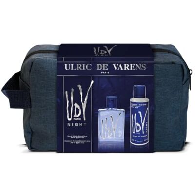 Ulric de Varens UDV Night pennfodral Eau de Toilette Men's 100 ml + deodorant 200 ml orientalisk fruktig ormbunke tillverkad i Frankrike Ulric de Varens UDV Night pennfodral Eau de Toilette Men's 100 ml + deodorant 200 ml orientalisk fruktig ormbunke tillverkad i Frankrike