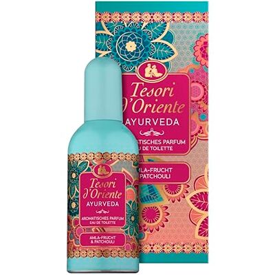 Tesori d'Oriente EDT Ayurveda 100 ml, aromatisk parfym (amlafrukt & patchouli), i aluminiumflaska, wellness-ritual för kropp och sinnen Tesori d'Oriente EDT Ayurveda 100 ml, aromatisk parfym (amlafrukt & patchouli), i aluminiumflaska, wellness-ritual för kropp och sinnen