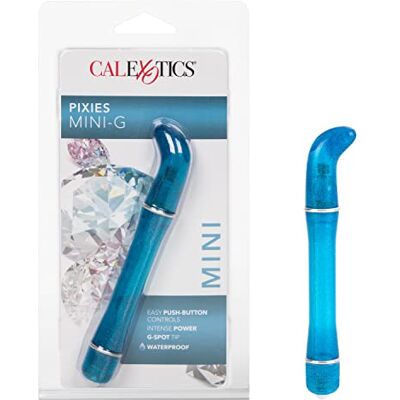 CalExotics Kalifornien exotik vattentät pixies mini g-punkt vibe, blå CalExotics Kalifornien exotik vattentät pixies mini g-punkt vibe, blå