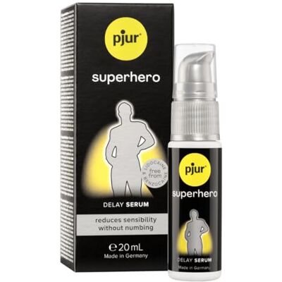 pjur superhero Delay Serum Fördröjningsgel för män minskar känsligheten på penis, utan att bedöva (20ml) pjur superhero Delay Serum Fördröjningsgel för män minskar känsligheten på penis, utan att bedöva (20ml)