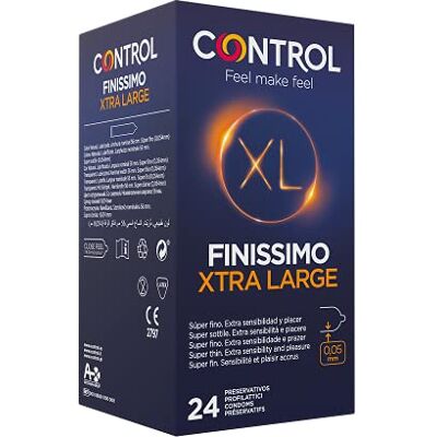 Control Finissimo XL Kondomer - Naturlatex, Storlek XL, Super tunn Control Finissimo XL Kondomer - Naturlatex, Storlek XL, Super tunn