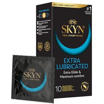SKYN Manix Extra Lubricated 10 st Kondomer, Transparent, 18 cm SKYN Manix Extra Lubricated 10 st Kondomer, Transparent, 18 cm