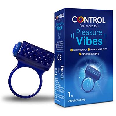 CONTROL Kontroll vibrationsring Pleasure vibbar 20 gr blå CONTROL Kontroll vibrationsring Pleasure vibbar 20 gr blå
