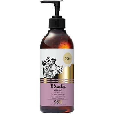 Yope – Naturlig duschgel plommon & saffran – mild rengöring och vård – fuktgivande för torr hud – veganskt dermatologiskt testad djurförsöksfri – 400 ml Yope – Naturlig duschgel plommon & saffran – mild rengöring och vård – fuktgivande för torr hud – veganskt dermatologiskt testad djurförsöksfri – 400 ml