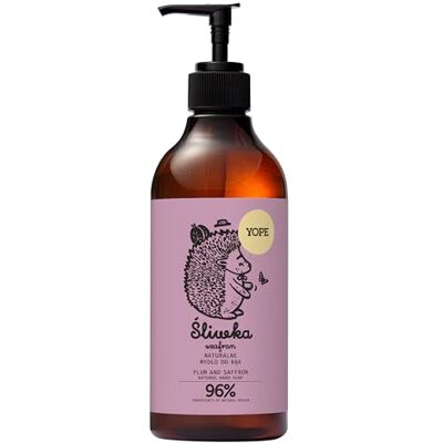 Yope – Naturlig handtvål flytande plommon & saffran – mild rengöring och vård – fuktgivande för frekvent handtvätt – veganskt dermatologiskt testad djurförsöksfri – 500 ml Yope – Naturlig handtvål flytande plommon & saffran – mild rengöring och vård – fuktgivande för frekvent handtvätt – veganskt dermatologiskt testad djurförsöksfri – 500 ml