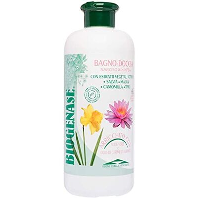 BIODERM BIODERMOCOSMETICI Biogenese Avslappnande, återfuktande och mjukgörande duschgel med Narcissus och Waterl Lilly Naturlig kroppstvätt berikad med aloe vera- och vetekimsextrakt lämnar huden mjuk och mjuk 500 ml BIODERM BIODERMOCOSMETICI Biogenese Avslappnande, återfuktande och mjukgörande duschgel med Narcissus och Waterl Lilly Naturlig kroppstvätt berikad med aloe vera- och vetekimsextrakt lämnar huden mjuk och mjuk 500 ml