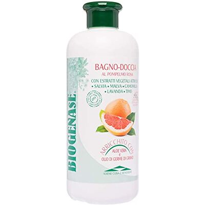 BIODERM BIODERMOCOSMETICI Biogenase Pink Grapefruit Shower Gel Natural Body Wash Enriched with Aloe Vera and Wheat Germ Extracts Moisturizing, Relaxing ana Calming Bath Gel Cruelty Free, Parabens and SLS Free 500 ml BIODERM BIODERMOCOSMETICI Biogenase Pink Grapefruit Shower Gel Natural Body Wash Enriched with Aloe Vera and Wheat Germ Extracts Moisturizing, Relaxing ana Calming Bath Gel Cruelty Free, Parabens and SLS Free 500 ml