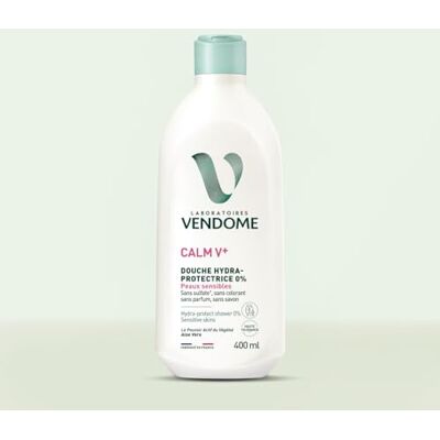 Laboratoires Vendome SÄLJNSTA LABORATORIER CALM V+ fuktskyddande dusch 0% tvålfri duschgel ren, lugnar och återfuktar berikad med Aloe Vera sulfatfri, färgämne och parfym känslig hud 400 ml Laboratoires Vendome SÄLJNSTA LABORATORIER CALM V+ fuktskyddande dusch 0% tvålfri duschgel ren, lugnar och återfuktar berikad med Aloe Vera sulfatfri, färgämne och parfym känslig hud 400 ml
