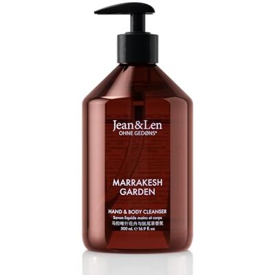 Jean & Len Hand & Body Cleanser Marrakech Garden, vegan, 500 ml Jean & Len Hand & Body Cleanser Marrakech Garden, vegan, 500 ml
