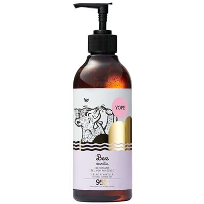 Yope Naturlig duschgel syren och vanilj återfuktande stärkande försiktigt renande med vegetabiliska ingredienser neutral pH 400 ml Yope Naturlig duschgel syren och vanilj återfuktande stärkande försiktigt renande med vegetabiliska ingredienser neutral pH 400 ml