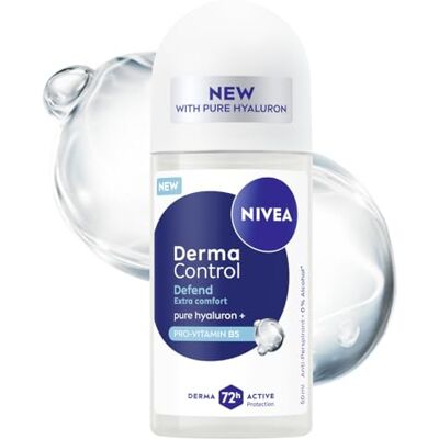 NIVEA Derma Control Defend dam antiperspirant 72 h bollskydd med hyaluronsyra 50 ml NIVEA Derma Control Defend dam antiperspirant 72 h bollskydd med hyaluronsyra 50 ml