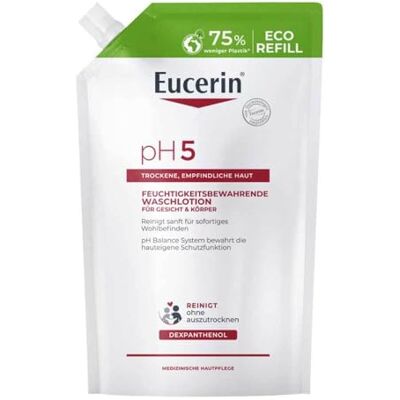 Eucerin pH5 tvättlotion påfyllningspåse, 750 ml gel Eucerin pH5 tvättlotion påfyllningspåse, 750 ml gel