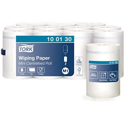 Tork Avningspapper 1-lager vit M1, centrummatad, 11 rullar, 100130 Tork Avningspapper 1-lager vit M1, centrummatad, 11 rullar, 100130
